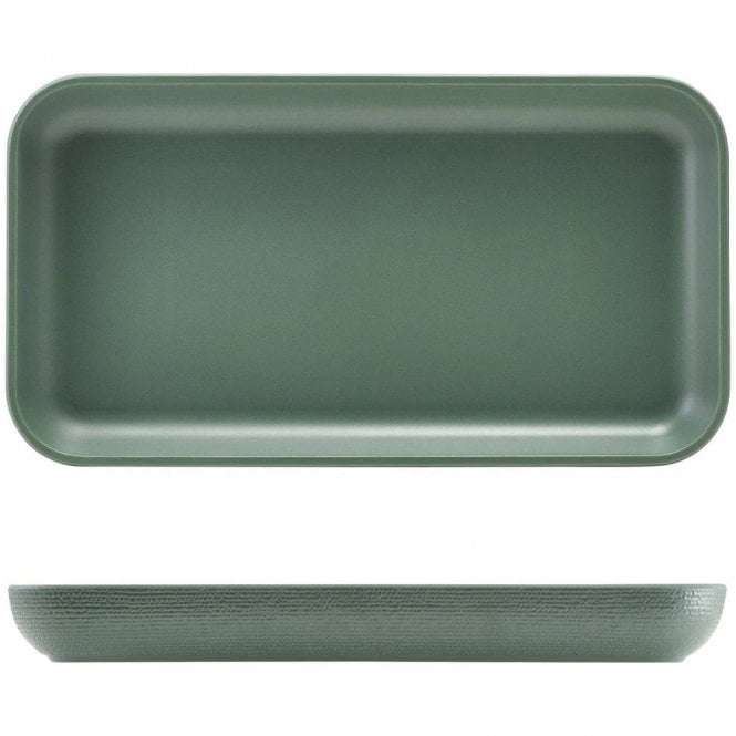 Genware  Melamine Green Jute Platter GN 1/3