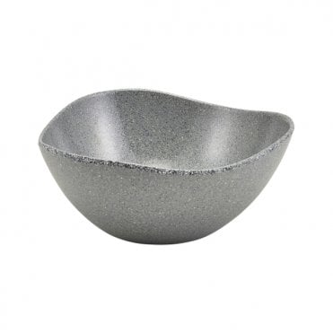 GenWare Melamine Grey Granite Triangular Buffet Bowl 25cm