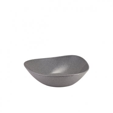 Melamine Grey Granite Triangular Buffet Bowl 28cm