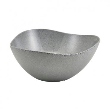GenWare Melamine Grey Granite Triangular Buffet Bowl 35cm