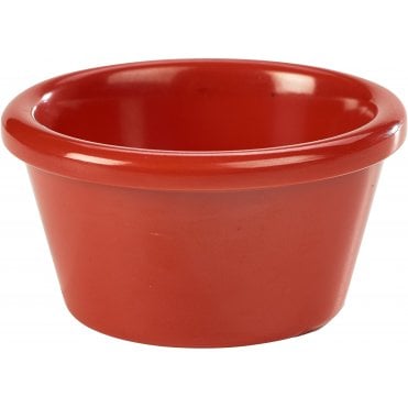 GenWare Melamine Red Smooth Ramekin 85ml/ 3oz | Box of 24