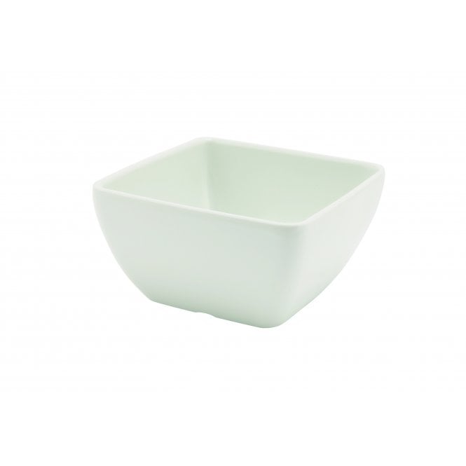 Genware  Melamine White Curved Square Bowl 10.5cm