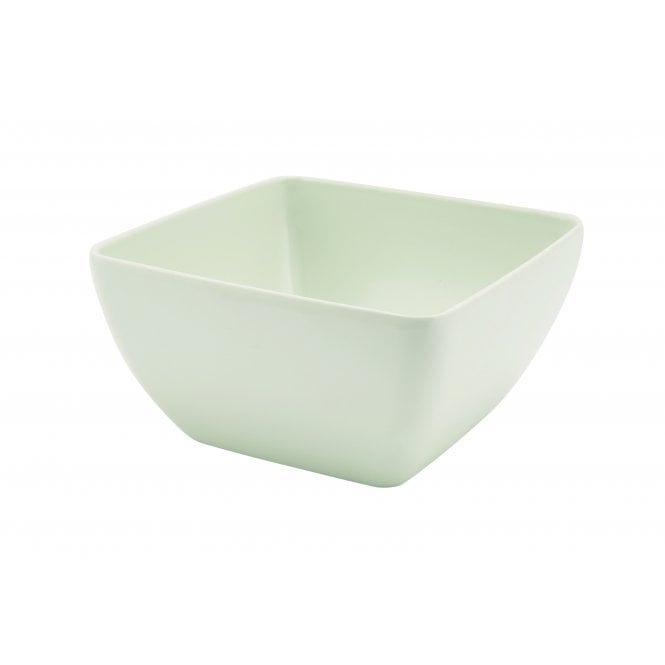 Genware  Melamine White Curved Square Bowl 12.5cm