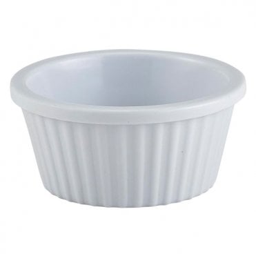 GenWare Melamine White Fluted Ramekin 28ml/ 1oz | Box of 24
