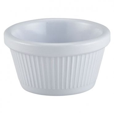 GenWare Melamine White Fluted Ramekin 59ml/ 2oz | Box of 24