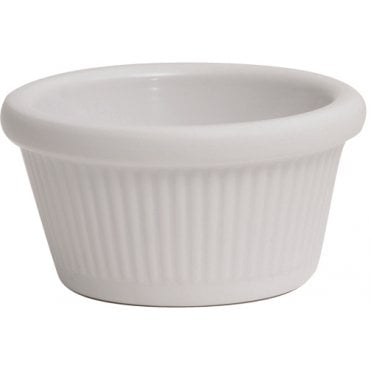 GenWare Melamine White Fluted Ramekin 85ml/ 3oz | Box of 24