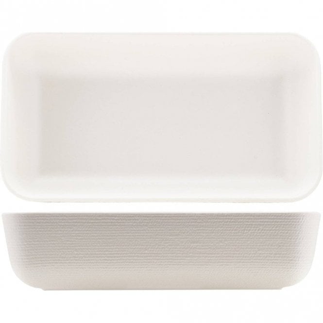Genware  Melamine White Jute Deep Dish GN 1/3