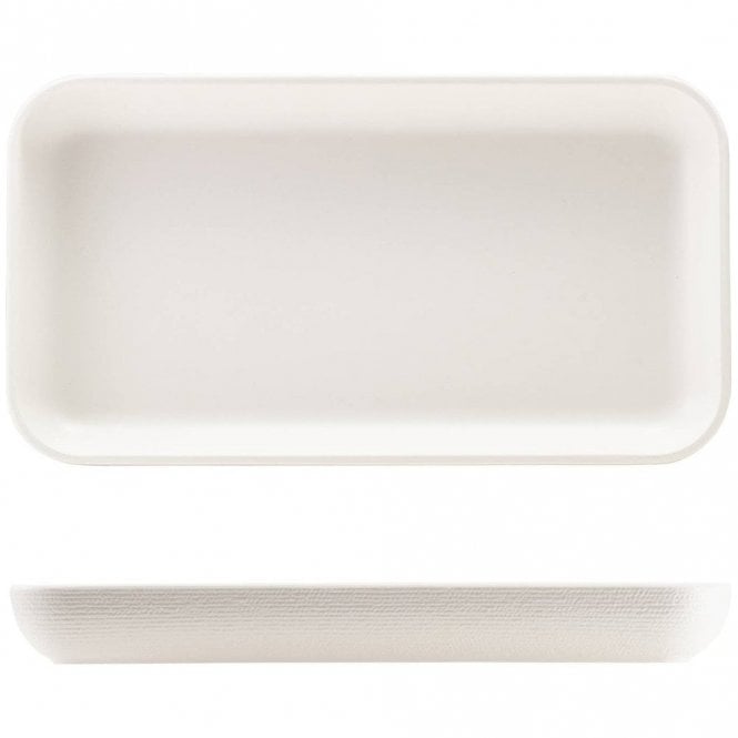 Genware  Melamine White Jute Platter GN 1/3