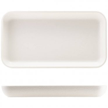 GenWare Melamine White Jute Platter GN 1/3