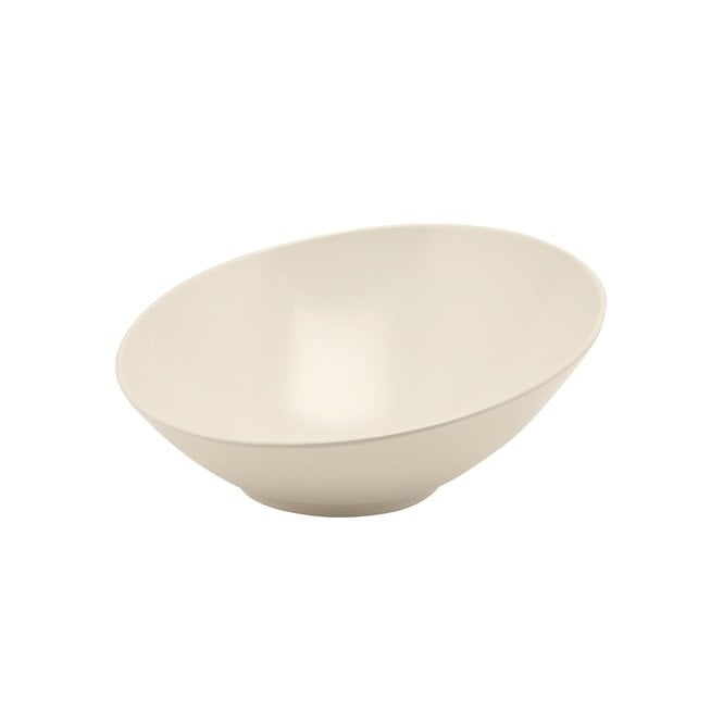 Genware  Melamine White Slanted Buffet Bowl 21cm