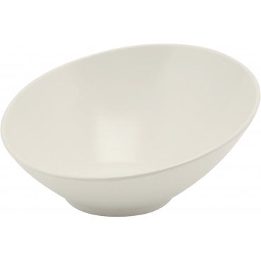 GenWare Melamine White Slanted Buffet Bowl 30cm