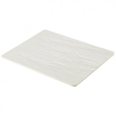GenWare Melamine White Slate Effect Platter GN 1/2