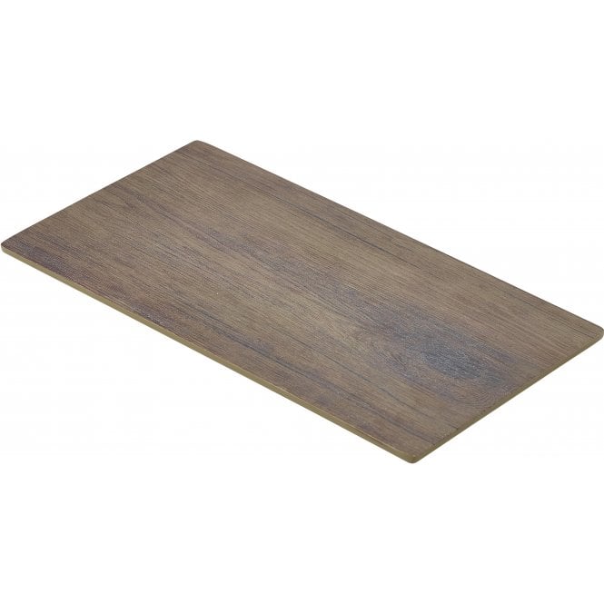 Genware  Melamine Wood Effect Platter GN 1/3