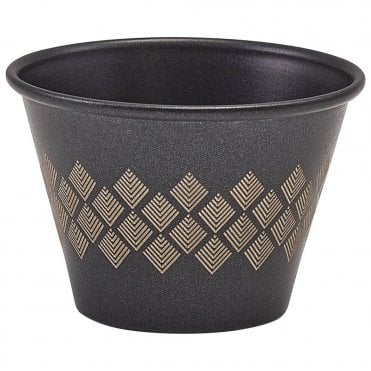 GenWare Metallic Black Diamond Ramekin 71ml/ 2.5oz | Box of 24