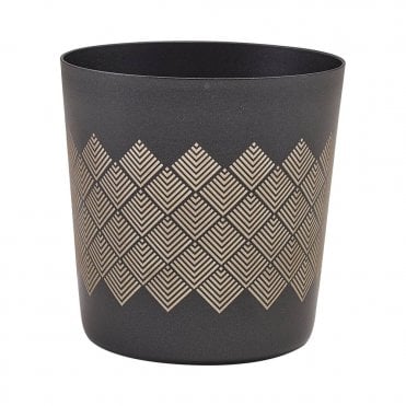 GenWare Metallic Black Diamond Serving Cup 8.5 x 8.5cm | Box of 12