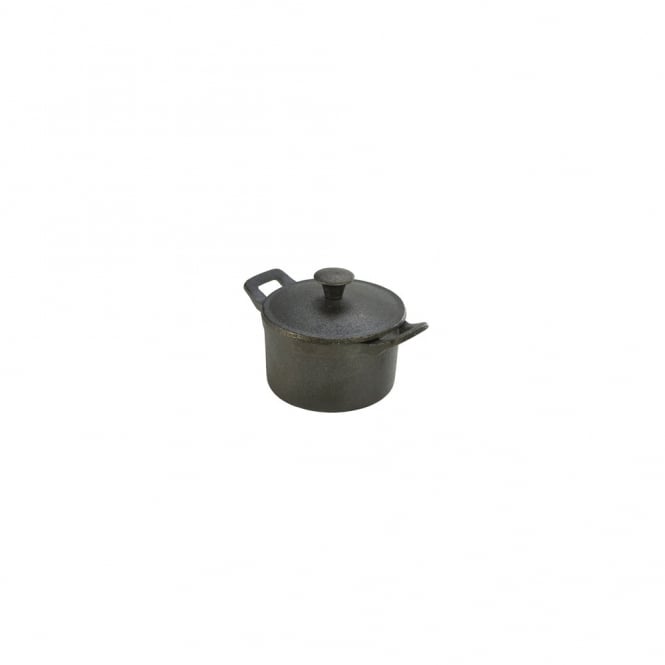 Genware Mini Cast Iron Casserole Dish 10 x 6cm | Box of 6