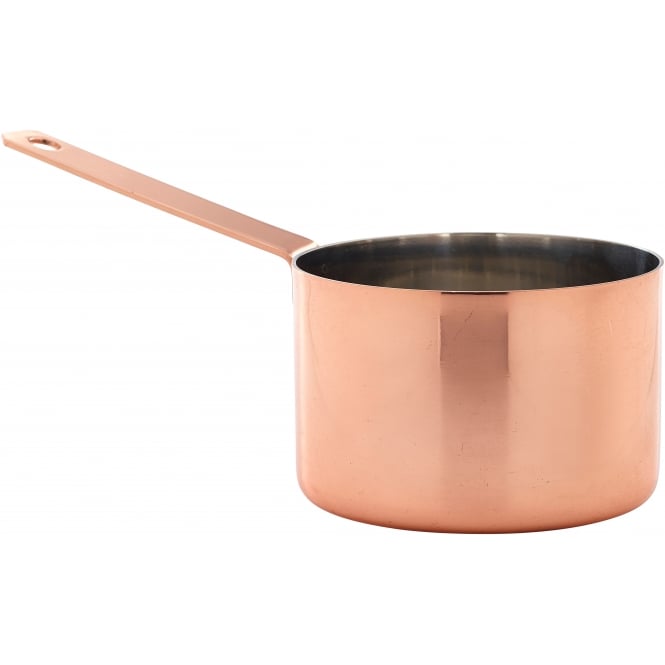 Genware Mini Copper Saucepan 9 x 6.3cm | Box of 6