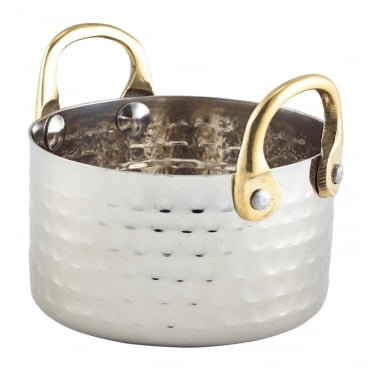 Mini Hammered St/St Casserole Dish 9.2 x 5cm | Box of 12