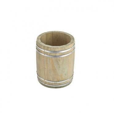 Miniature Wooden Barrel 11.5Dia x 13.5cm