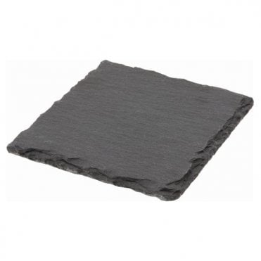 Genware Natural Edge Slate Platter 10 X 10cm | Box of 12