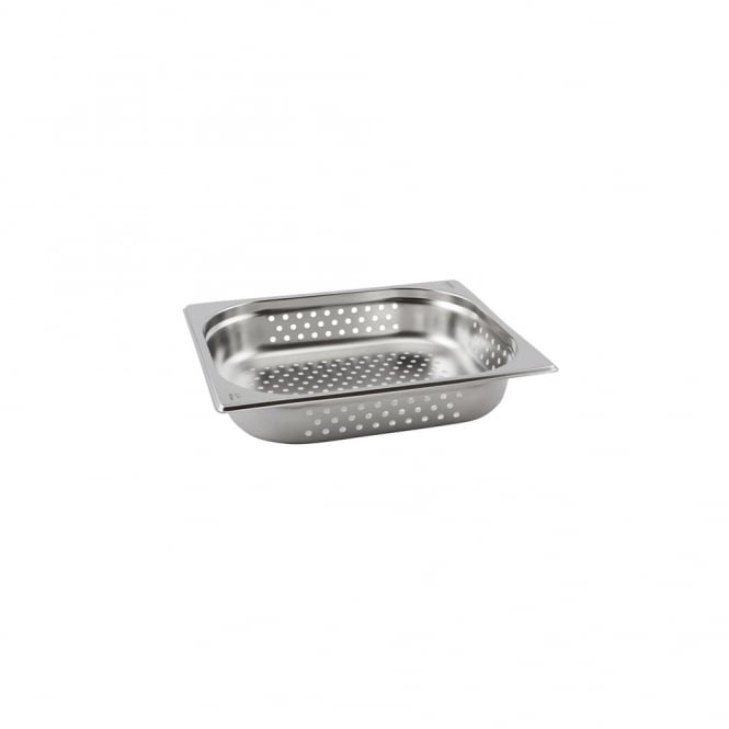 Genware Perforated St/St Gastronorm Pan 1/2 - 100mm Deep