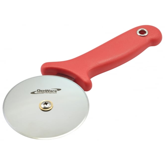 Genware  Pizza Cutter Red Handle