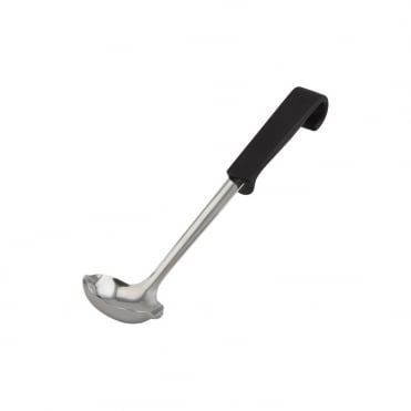Genware Plastic Handle Sauce Ladle Black