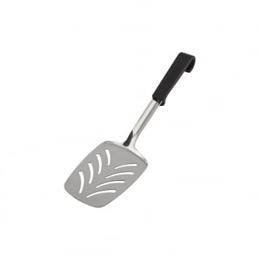 Genware Plastic Handle Slotted Turner Black