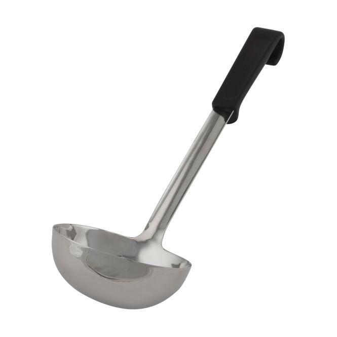 Genware  Plastic Handle Soup Ladle Black