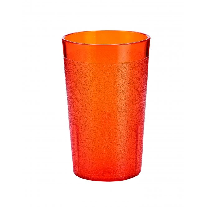 Genware Plastic Tumbler 28cl/ 10oz Red