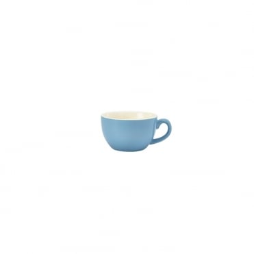 Genware Porcelain Blue Bowl Shaped Cup 25cl/ 8.75oz | Box of 6