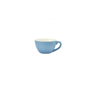 Genware Porcelain Blue Bowl Shaped Cup 34cl/ 12oz | Box of 6