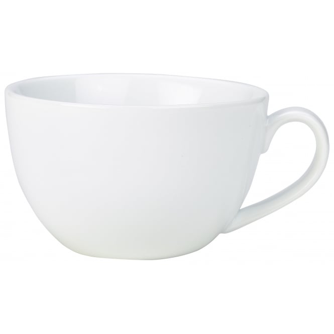 Genware  Porcelain Bowl Shaped Cup 23cl/ 8oz | Box of 6