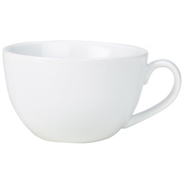 Genware Porcelain Bowl Shaped Cup 23cl/ 8oz | Box of 6