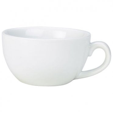 Genware Porcelain Bowl Shaped Cup 25cl/ 8.75oz | Box of 6