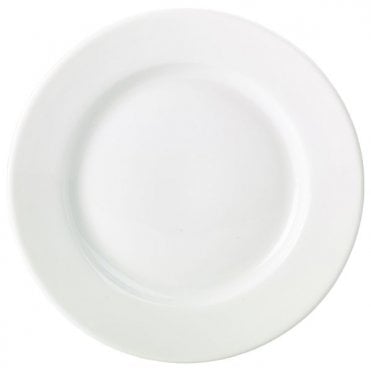 Genware Porcelain Classic Winged Plate 17cm/ 6.5" | Box of 6