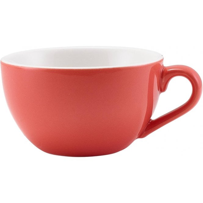 Genware  Porcelain Coral Bowl Shaped Cup 17.5cl/ 6oz | Box of 6