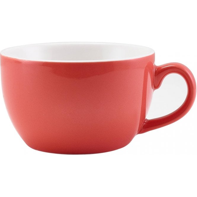 Genware  Porcelain Coral Bowl Shaped Cup 25cl/ 8.75oz | Box of 6