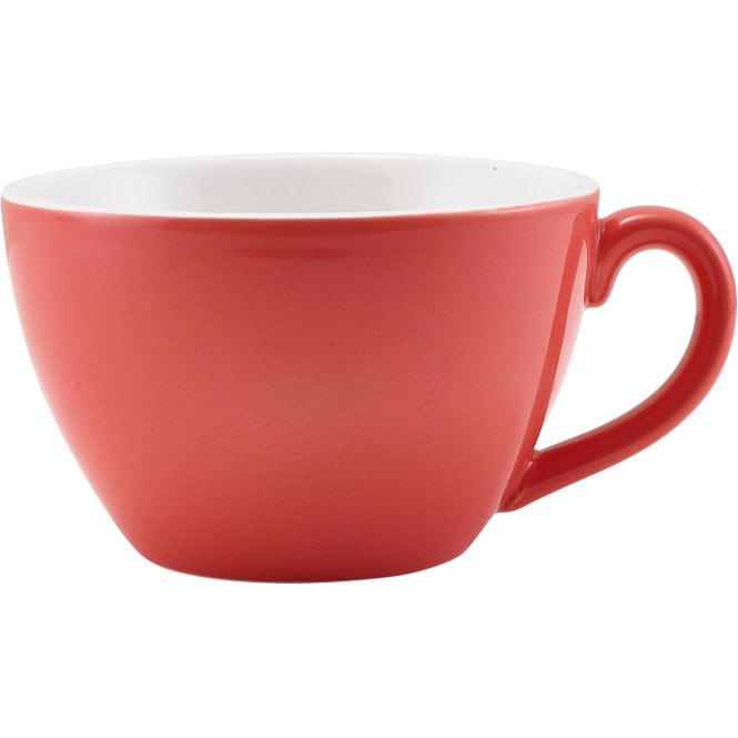 Genware  Porcelain Coral Bowl Shaped Cup 34cl/ 12oz | Box of 6