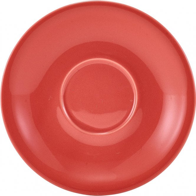 Genware Porcelain Coral Saucer 13.5cm/ 5.25
