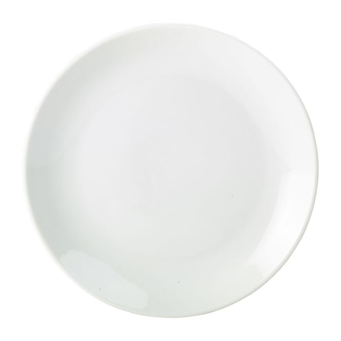 Genware  Porcelain Coupe Plate 18cm/ 7