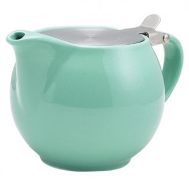 GenWare Porcelain Green Teapot with St/ St Lid & Infuser 50cl/ 17.6oz | Box of 6