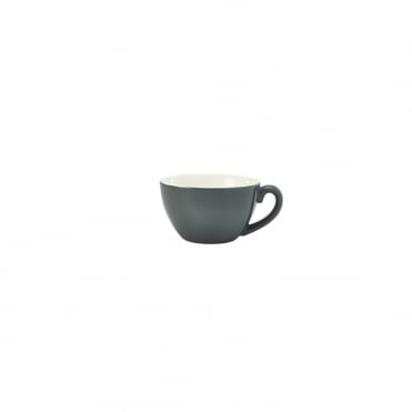 Genware Porcelain Grey Bowl Shaped Cup 34cl/ 12oz | Box of 6