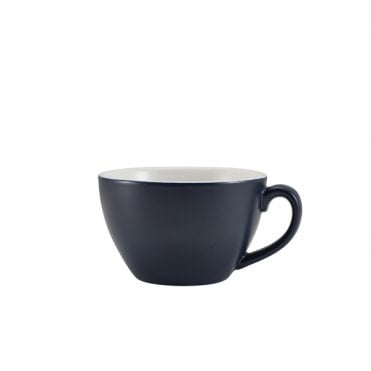 GenWare Porcelain Matt Blue Bowl Shaped Cup 34cl/ 12oz | Box of 6