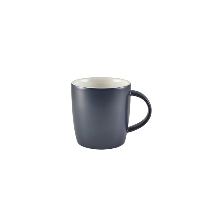 Genware  Porcelain Matt Blue Cosy Mug 35cl/ 12.3oz | Box of 6