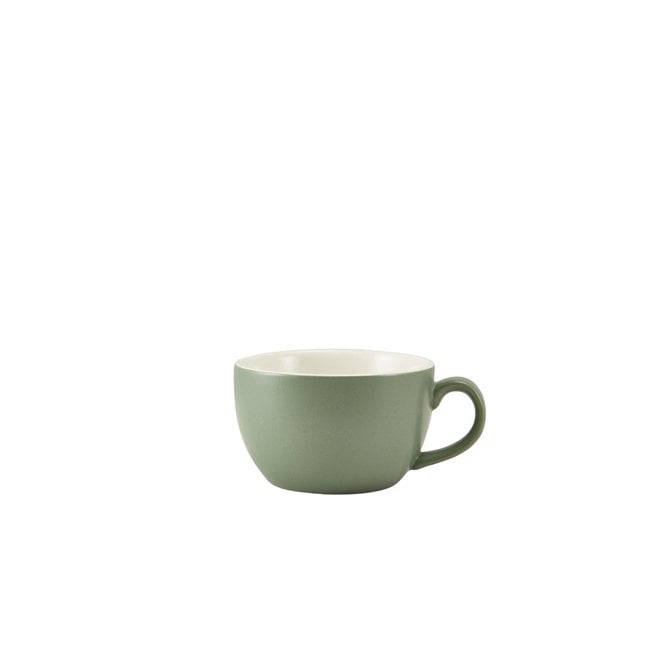 Genware  Porcelain Matt Sage Bowl Shaped Cup 17.5cl/ 6oz | Box of 6