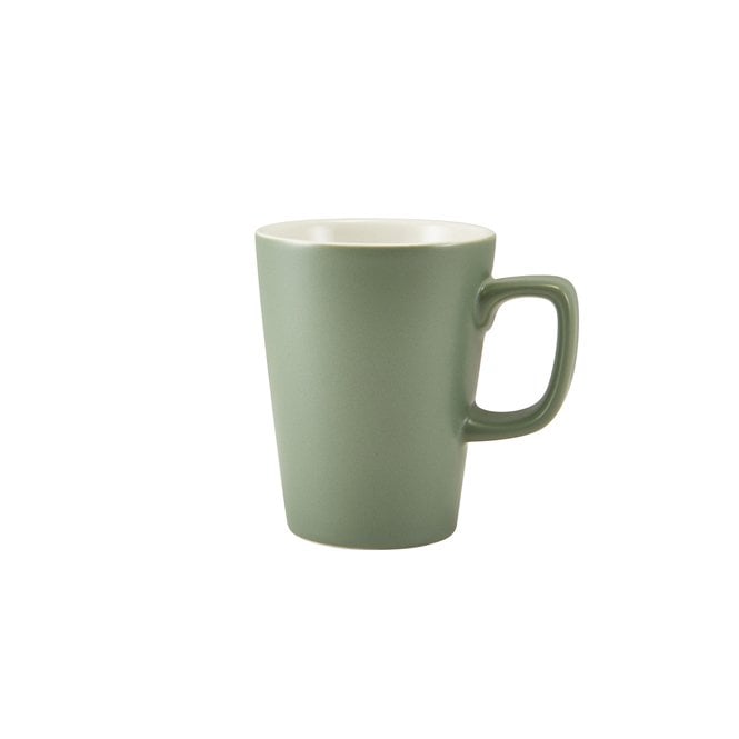 Genware  Porcelain Matt Sage Latte Mug 34cl/ 12oz | Box of 6