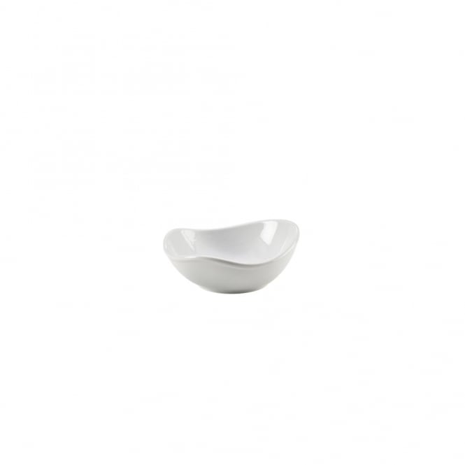 Genware  Porcelain Organic Triangular Bowl 15cm/ 6