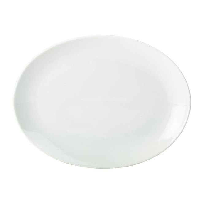 Genware  Porcelain Oval Plate 28cm/ 11
