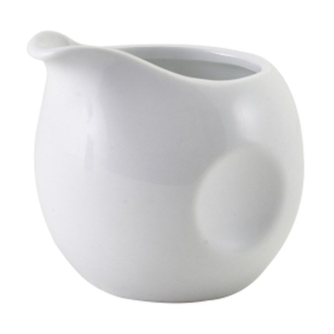 Genware  Porcelain Pinched Milk Jug 8cl/ 2.8oz | Box of 12
